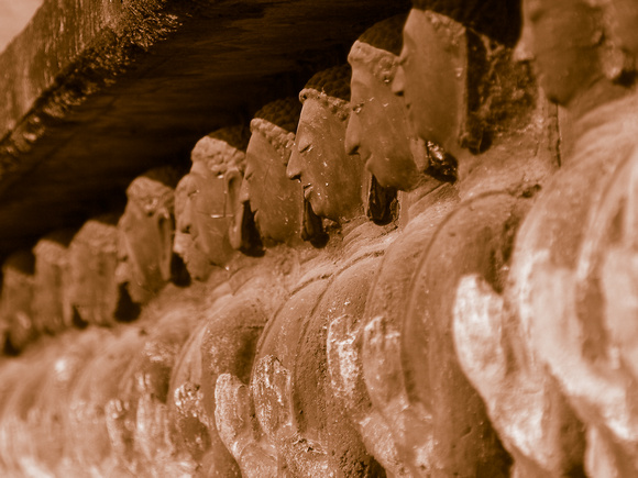 praying fugure, Temple, Thailand